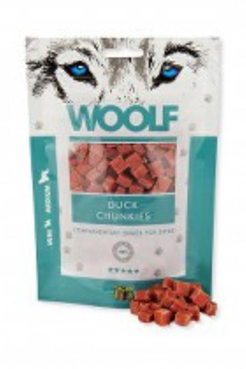 WOOLF pochúťka duck chunkies 100g + Množstevná zľava