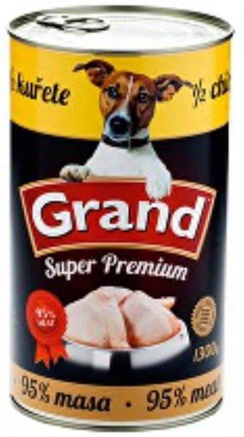 GRAND konz. pes Extra s 1/2 kurčaťa 1300g + Množstevná zľava