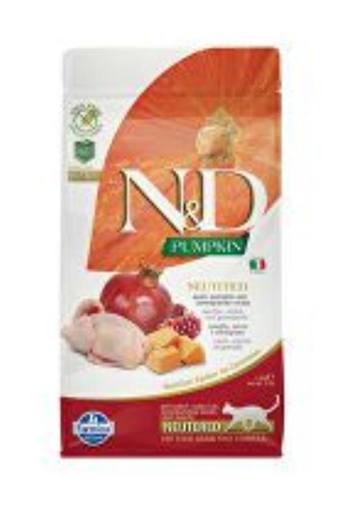 N&D Pumpkin CAT Neutered Quail & Pomegranate 1,5kg