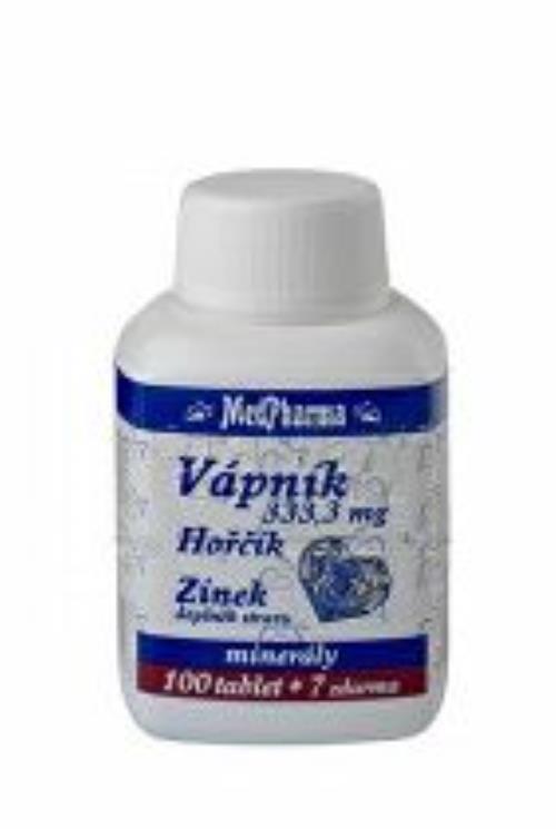 Vápnik Horčík Zinok MedPharma 107tbl