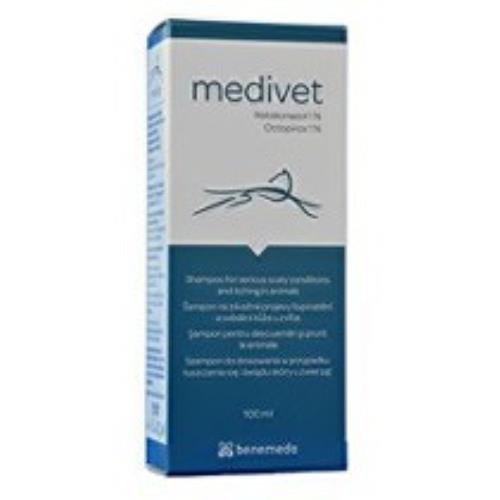 Medivet 100ml šampón proti šupinateniu a svrbeniu kože zvierat