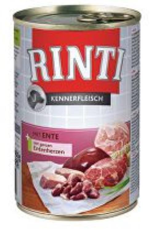 Rinti Dog konzerva Kennerfleisch kačacie srdce 400g + Množstevná zľava