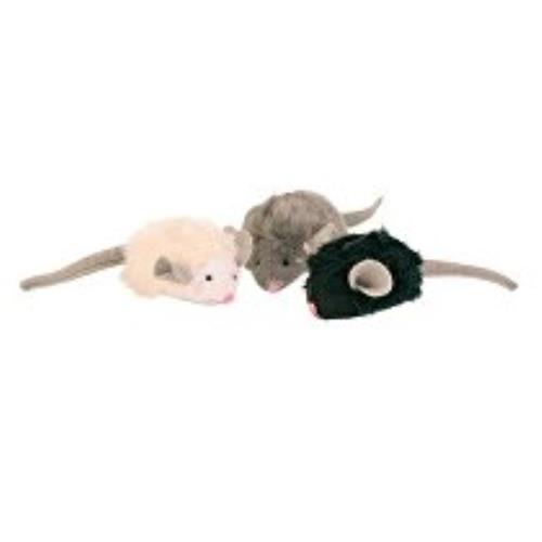 Hračka pre mačky Myš mikročip so zvukom catnip 6cm TR