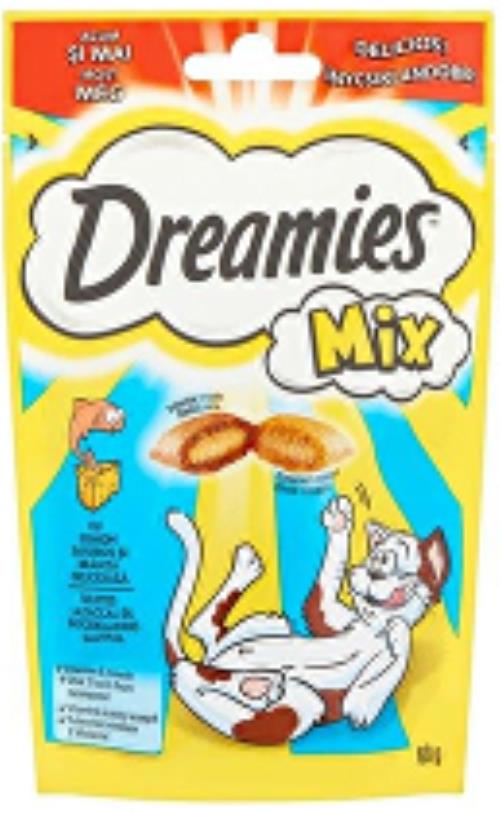 Dreamies pochúťka pre mačky s lososom a syrom 60g + Množstevná zľava