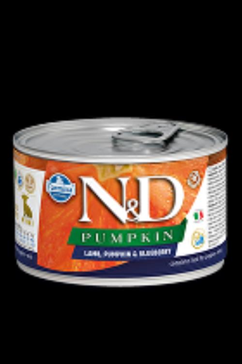 N&D DOG PUMPKIN Puppy Lamb & Blueberry Mini 140g + Množstevná zľava