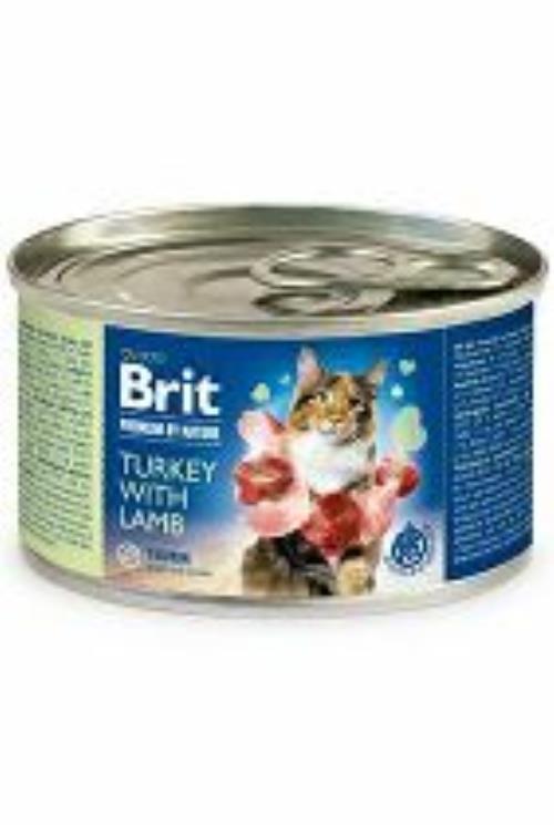 Brit Premium Cat by Nature konz Turkey&Lamb 200g + Množstevná zľava