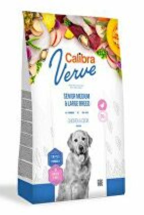 Calibra Dog Verve GF Senior M&L Chicken & Duck 12kg + malé balenie zadarmo