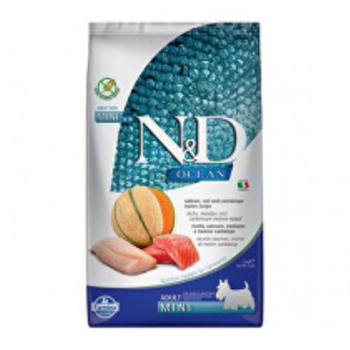N&D OCEAN DOG Adult Mini Salmon & Cod & Melon 2,5kg