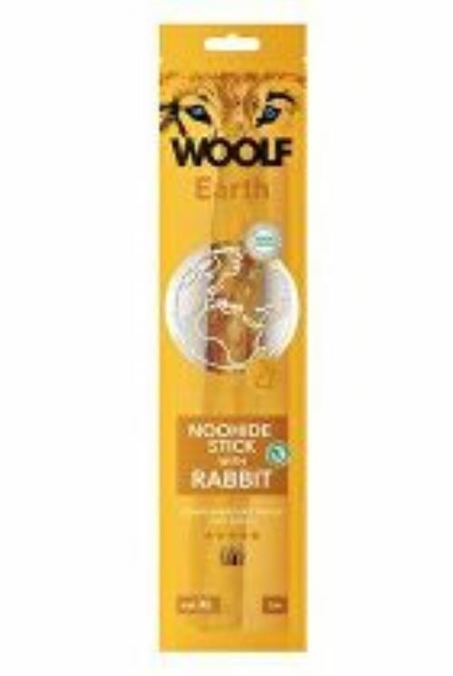 Woolf pochúťka Earth NOOHIDE XL Stick with Rabbit 85g + Množstevná zľava