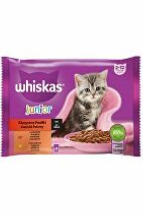 Kapsuly Whiskas. Výber triedy Core Junior 4x85g + Množstevná zľava