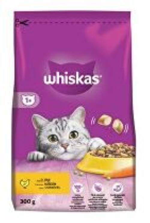 Whiskas Dry s kuracím mäsom 300g VÝPREDAJ