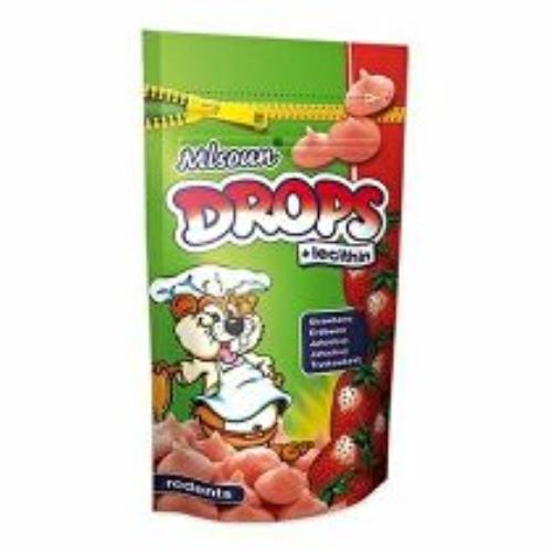 Liečivo pre hlodavce Mlsoun jahodové kvapky 50g