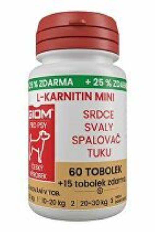 Giom S dog L-karnitín Aktiv 60 MINI tbl+25% zdarma