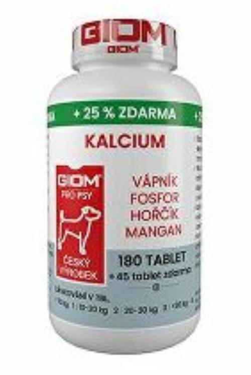 Giom S dog Calcium 180 tbl+25% zdarma