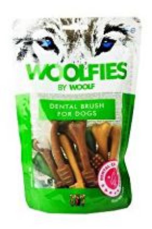 Pochúťka dentálna Woolfies Dental Brush S 200g + Množstevná zľava