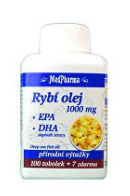 Rybí olej 1000mg +EPA+DHA MedPharma 100tob