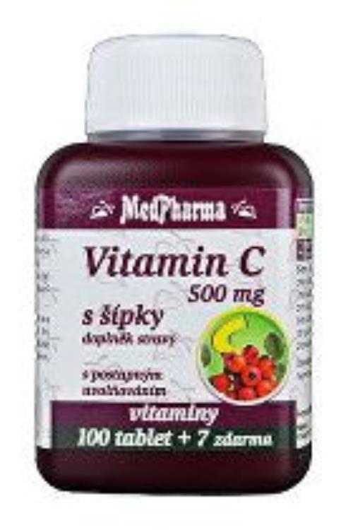 Vitamín C so šípkami 500mg MedPharma 100tbl