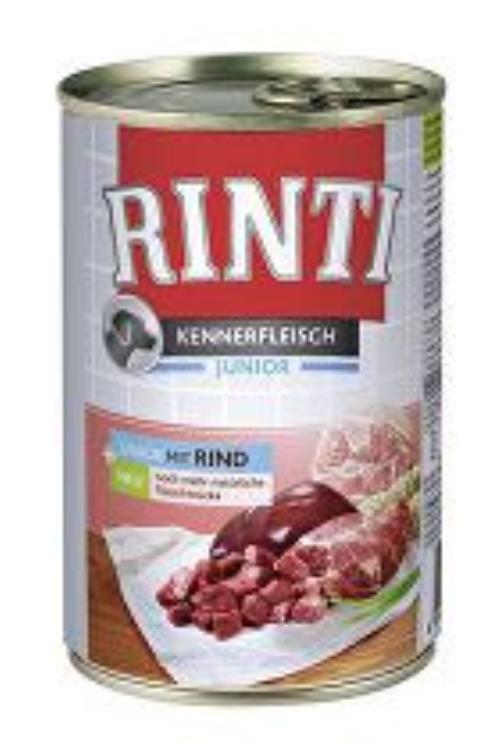 Rinti Dog Junior konzerva s hovädzím mäsom 400g + Množstevná zľava