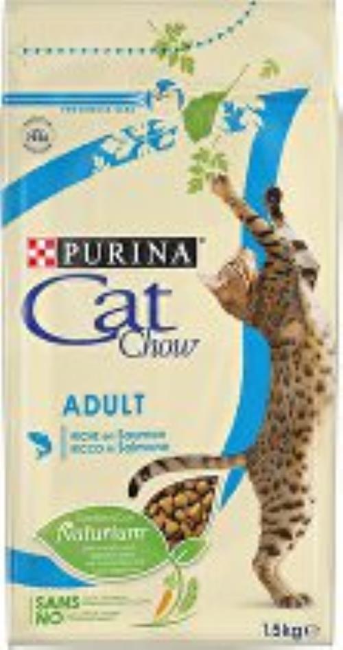 Purina Cat Chow - tuniak, losos 1,5kg