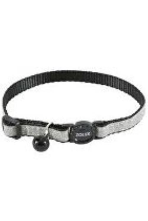 Obojok pre mačky SHINY nylon čierny 10mm/30cm Zolux