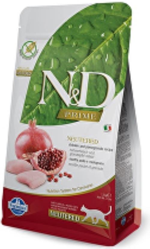 N&D PRIME CAT Neutered Chicken & Pomegranate 300g