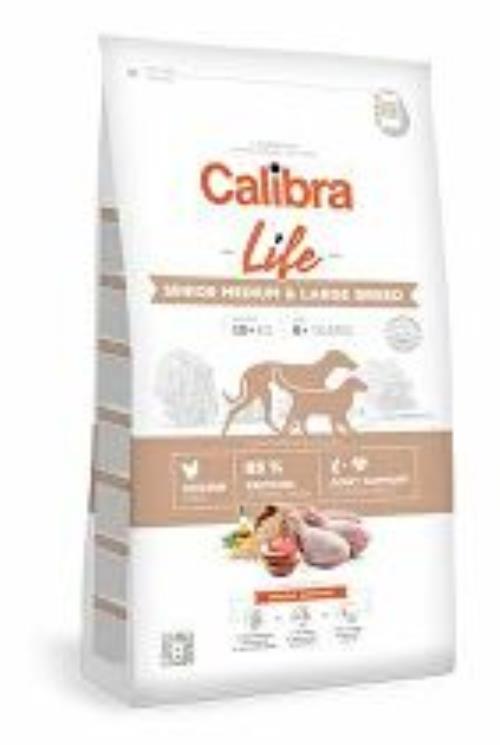 Calibra Dog Life Senior Medium&Large Chicken 12kg + malé balenie zadarmo