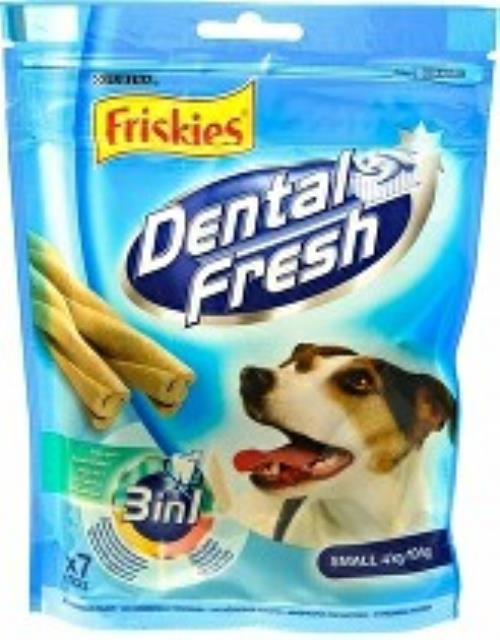 Friskies pochúťka pre psov DentalFresh 3 v 1 "S" 110g + Množstevná zľava