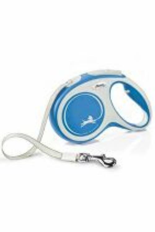 Vodítko FLEXI Comfort M opasok 5m/25kg modrá NEW