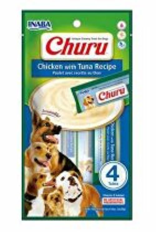 Churu Dog Kuracie mäso s tuniakom 4x14g