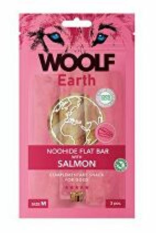 Woolf pochúťka Earth NOOHIDE M Salmon 90g + Množstevná zľava