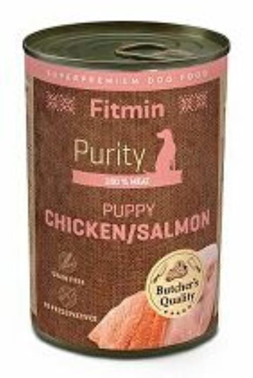 Fitmin dog Purity konzerva cons PUPPY salm&chicken 400g + Množstevná zľava
