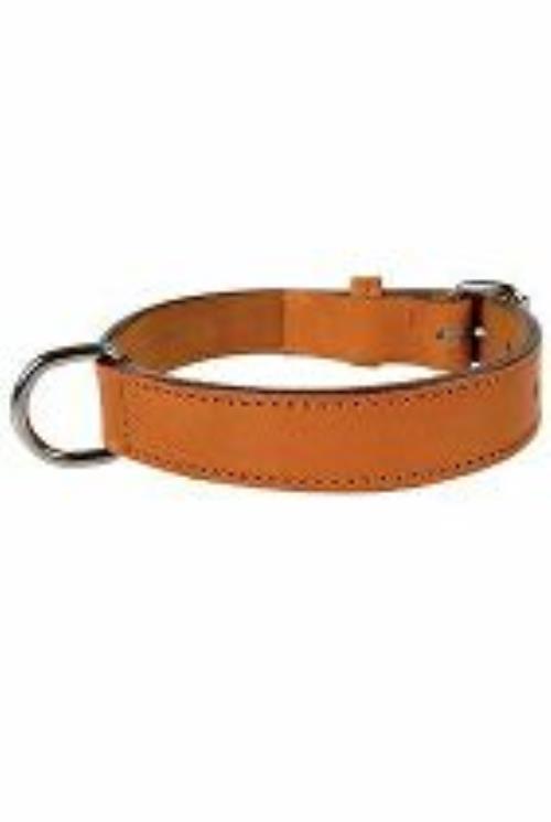 Obojok pre psov z pravej kože 80cm svetlohnedý Zolux