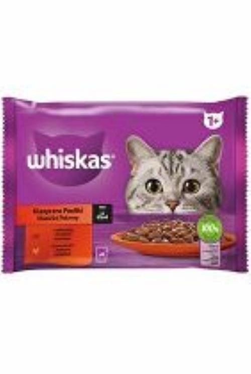 Kapsuly Whiskas. Klasický výber zeleniny. Šťava 4x85g + Množstevná zľava