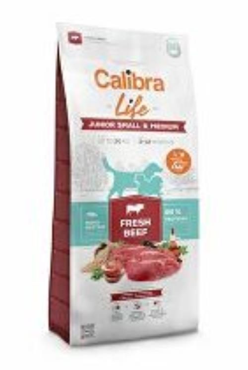Calibra Dog Life Junior Small&Medium Fresh Beef 12kg + malé balenie zadarmo