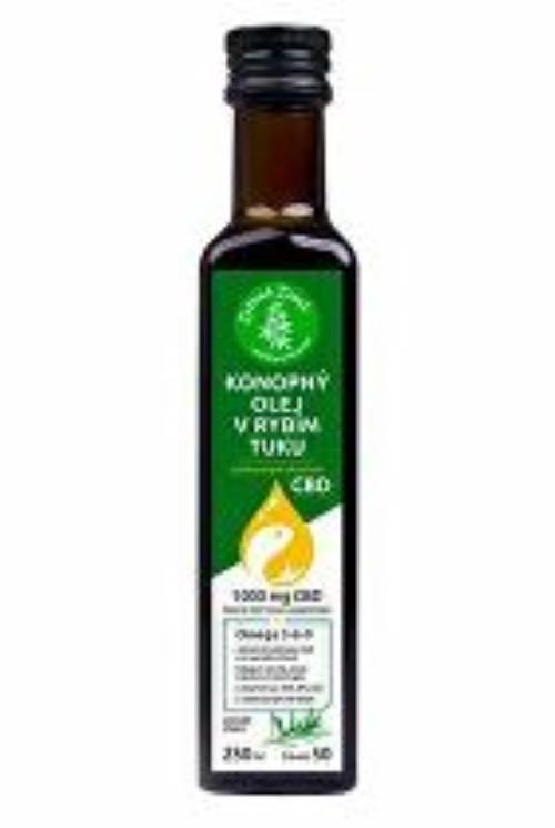 Konopný olej v rybom oleji s CBD 250 ml