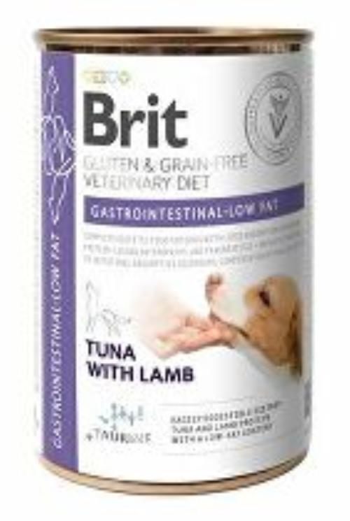 Brit VD Pes GF nevýhody. Gastrointestinálne s nízkym obsahom tuku 400g