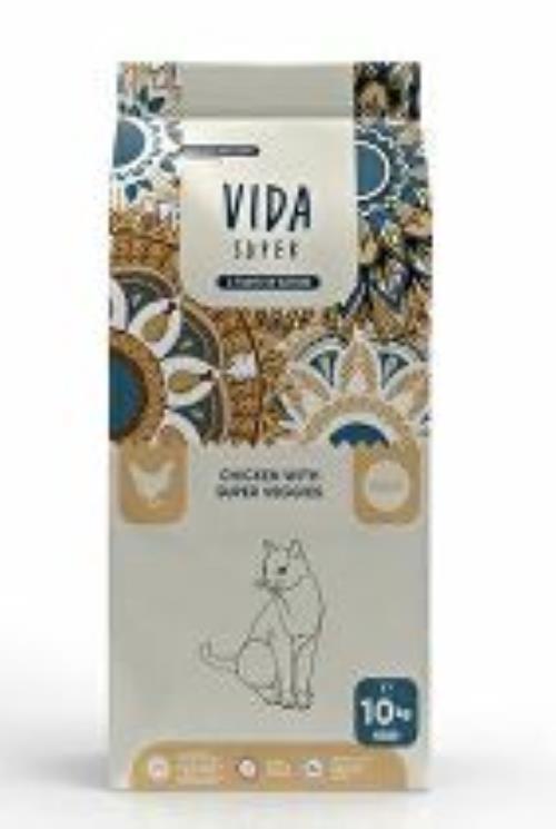 Kraftia VIDA SUPER CAT Adult Chicken & Veggies 10kg