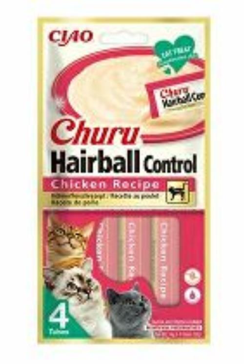 Churu Cat Hairball Chicken Recipe 4x14g
