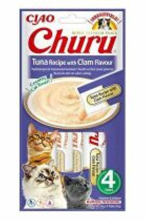 Churu Cat Recept na tuniaka s príchuťou mušlí 4x14g