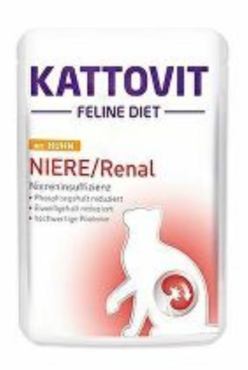 Kattovit Cat Niere/Renal chicken pocket 85g