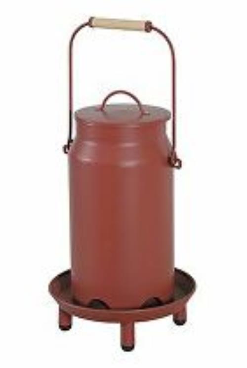 Krmítko pre hydinu s horným plnením, kovové červené 3,5 l Zolux