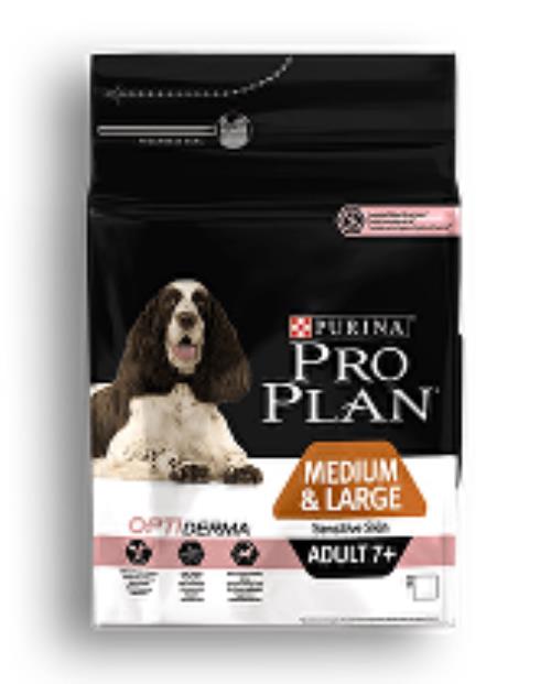 ProPlan Dog Adult 7+ Medium&Large Sens.Skin 14kg