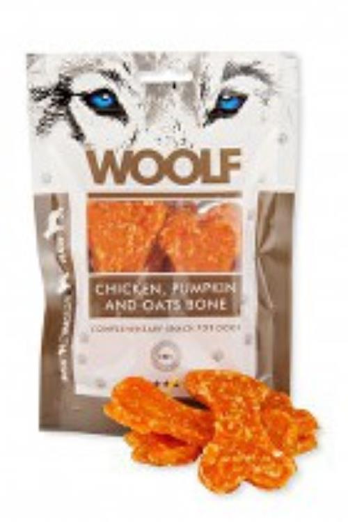 WOOLF pochúťka large chicken, pumpkin, oats bone 100g + Množstevná zľava