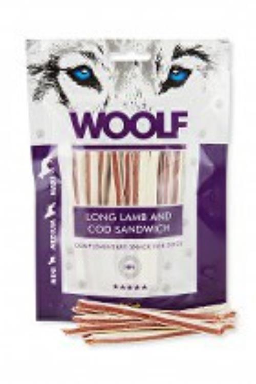 WOOLF pochúťka soft lamb and cod sandwich long 100g + Množstevná zľava