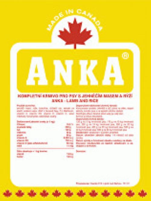 Anka Lamb& Rice 18kg