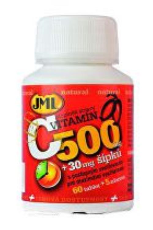 Vitamín C prírodný so šípkami JML 500mg 60tbl