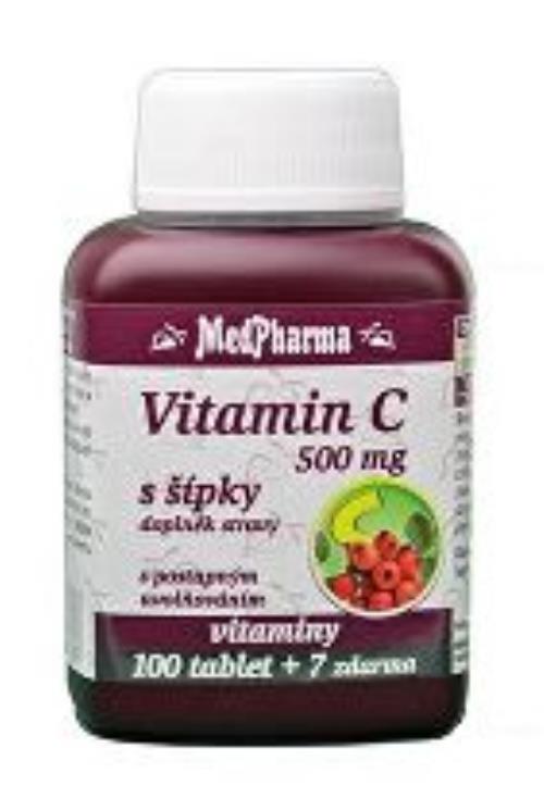 Vitamín C so šípkami 1000mg MedPharma 100tbl +7zdarma