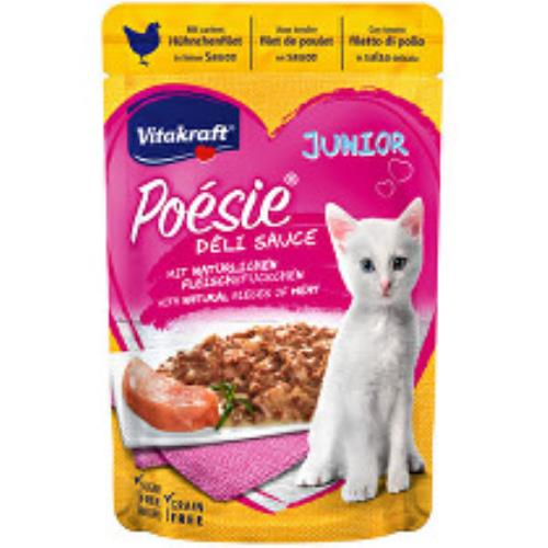 Vitakraft Cat Poésie DéliSauce pocket junior chicken 85g + Množstevná zľava