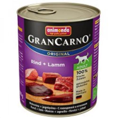 Animonda GRANCARNO cons. DOSPELÍ hovädzie/jahňacie mäso 800g + Množstevná zľava