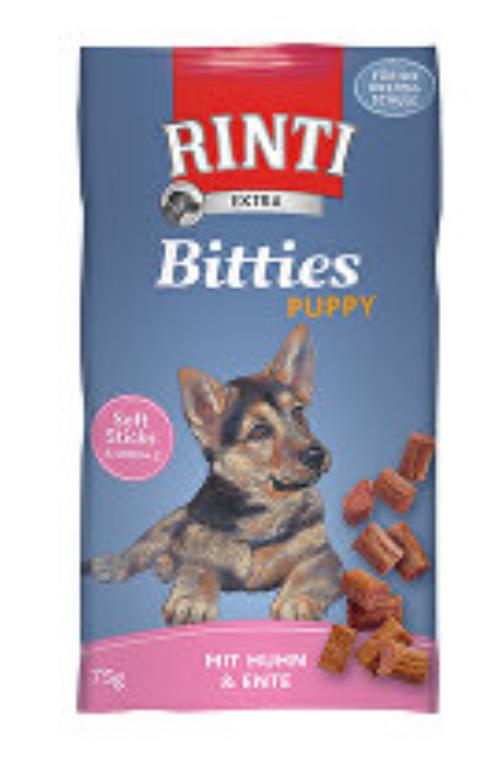 Rinti Dog Extra Bits Puppy Chicken + Kachna 75g + Množstevná zľava